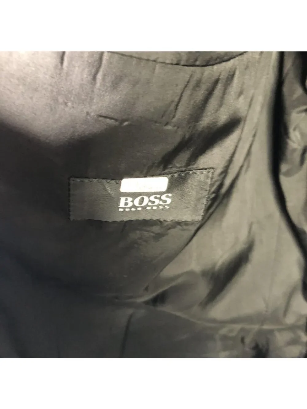 Hugo Boss Blazer Mens 44R Black Virgin Wool Suit Jacket 3 Button USA Business
